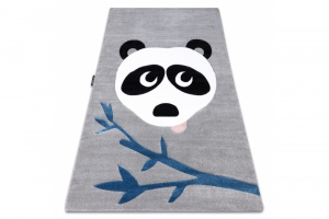 Detský sivý koberec PETIT panda