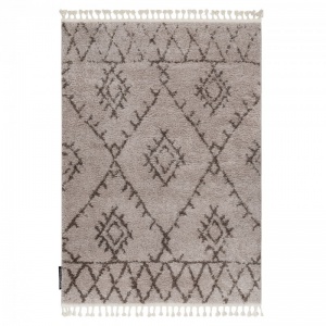 Béžovo-hnedý koberec Berber Fez G0535 maroko