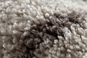 Krémový shaggy koberec Berber Beni kruh