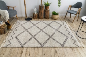 Krémovo-béžový Berber koberec Asila B5970