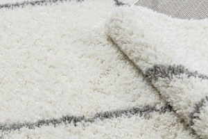 Krémovo-sivý berber koberec so strapcami Unio 3683