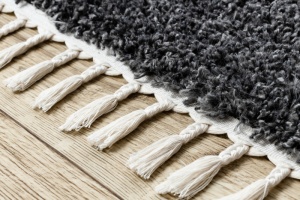 Krémovo-sivý berber koberec so strapcami Unio 4079
