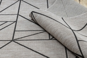 Sivý šnúrkový koberec sizal floorlux 20605